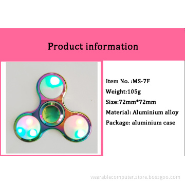 Most popular hand led spinner led fidget spinner with aluminium alloy material